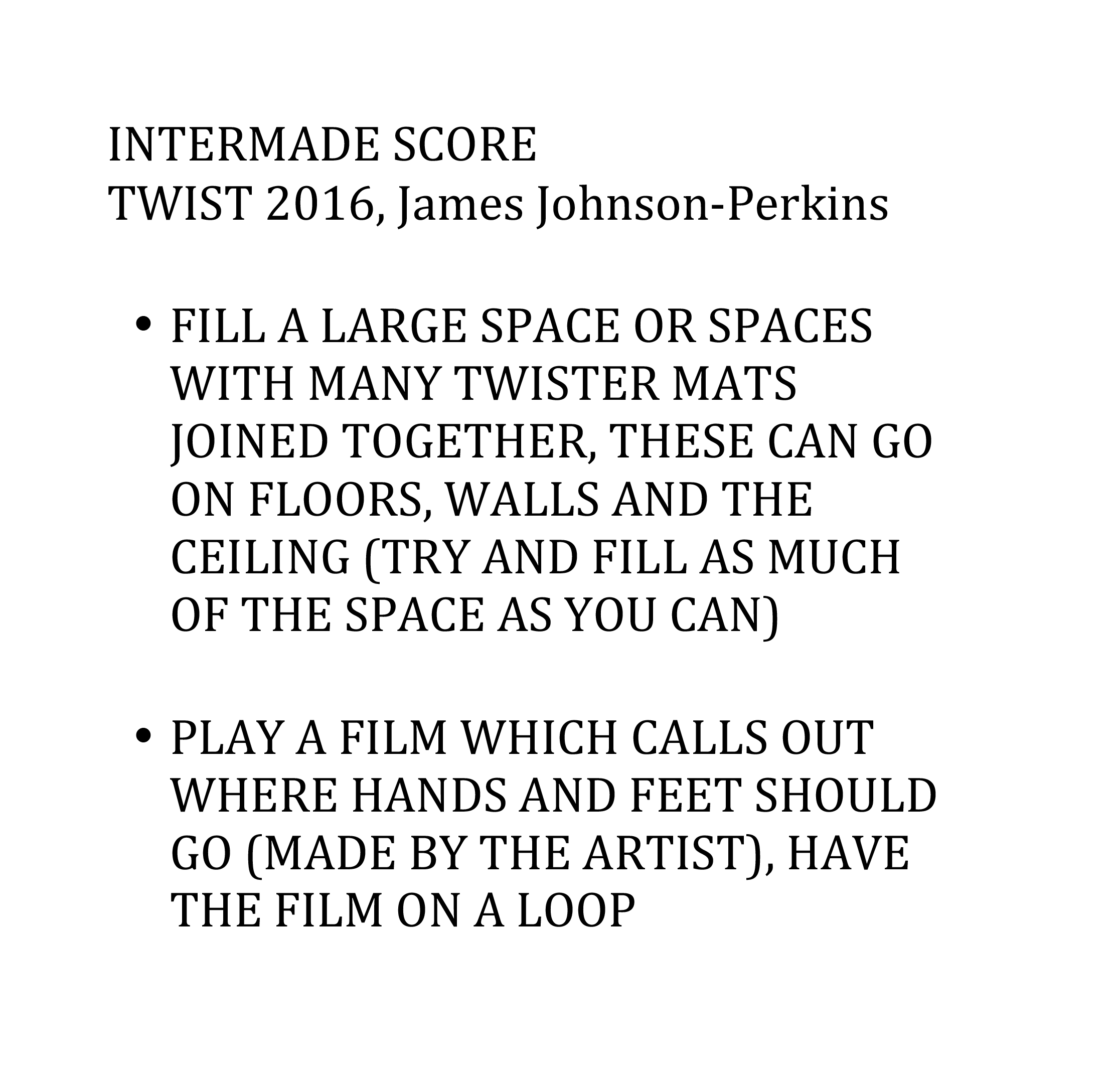 TWIST ARTSCORE
